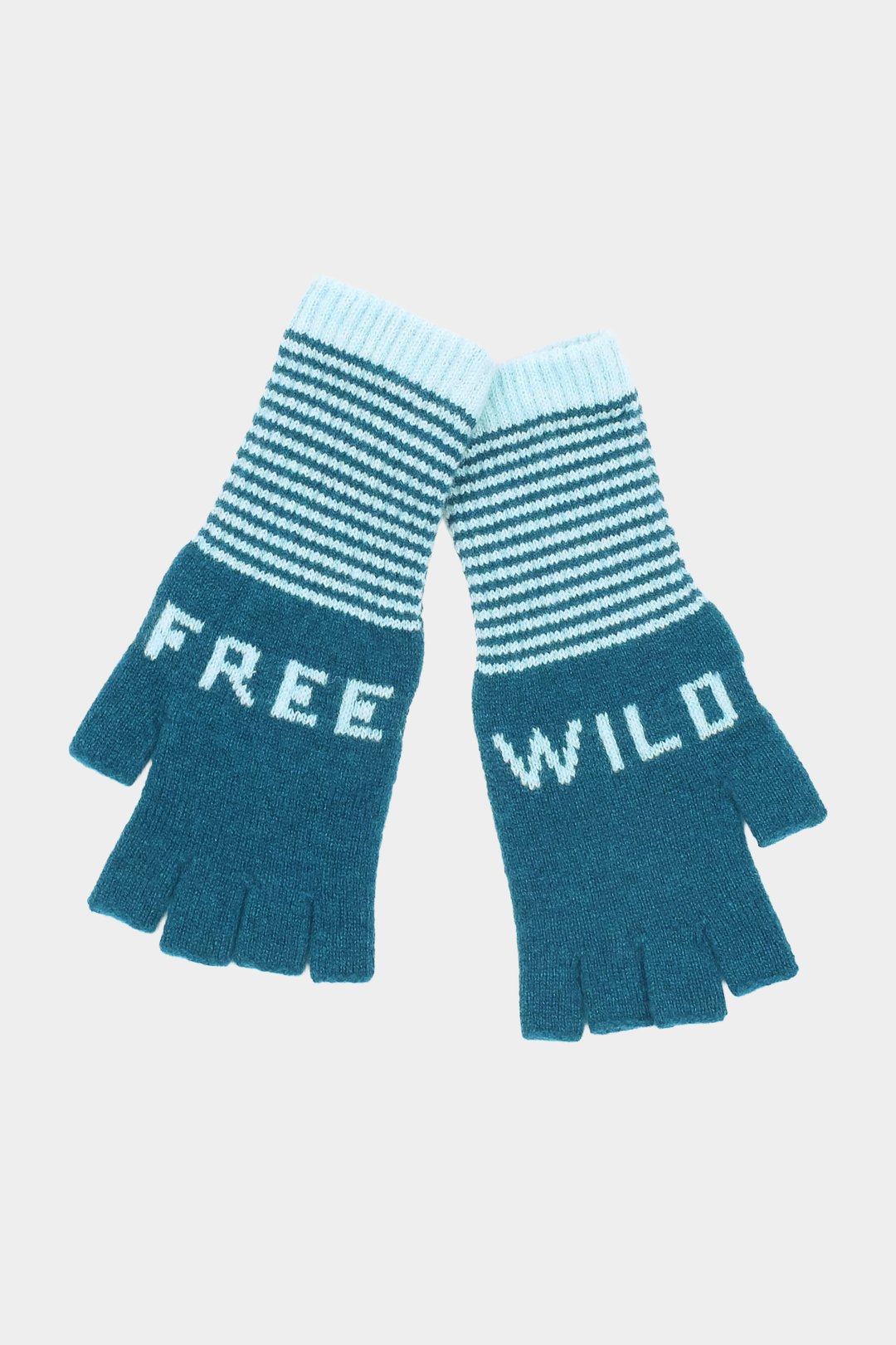Wild Free Fingerless Gloves - Teal/Aqua