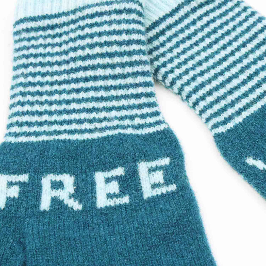 Wild Free Fingerless Gloves - Teal/Aqua