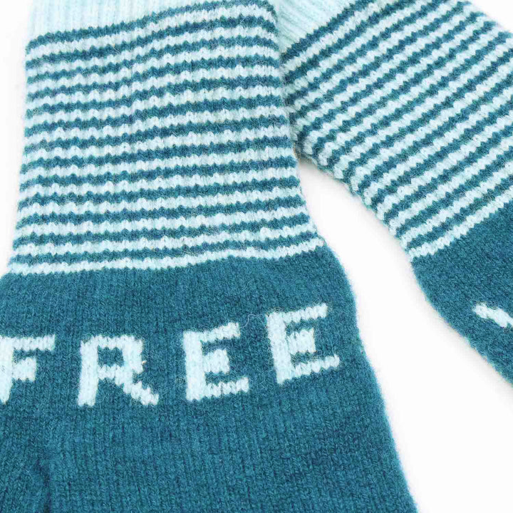 Wild Free Fingerless Gloves - Teal/Aqua