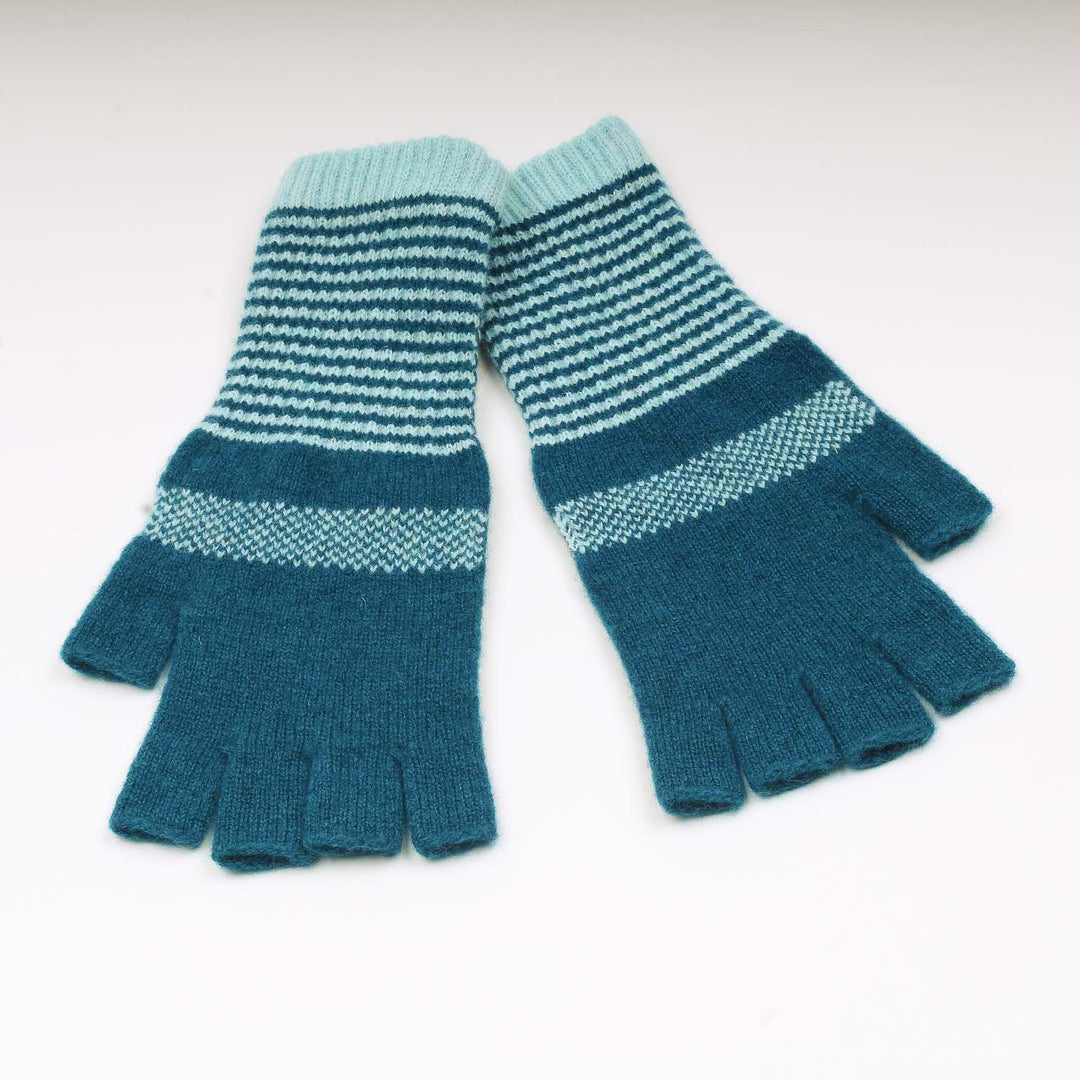 Wild Free Fingerless Gloves - Teal/Aqua