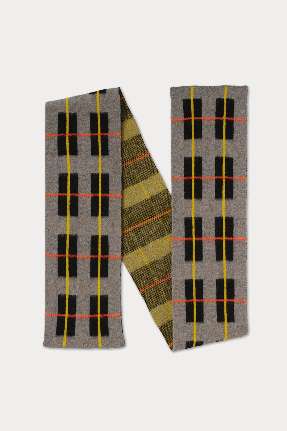 Brushed Tartan Scarf - Moss
