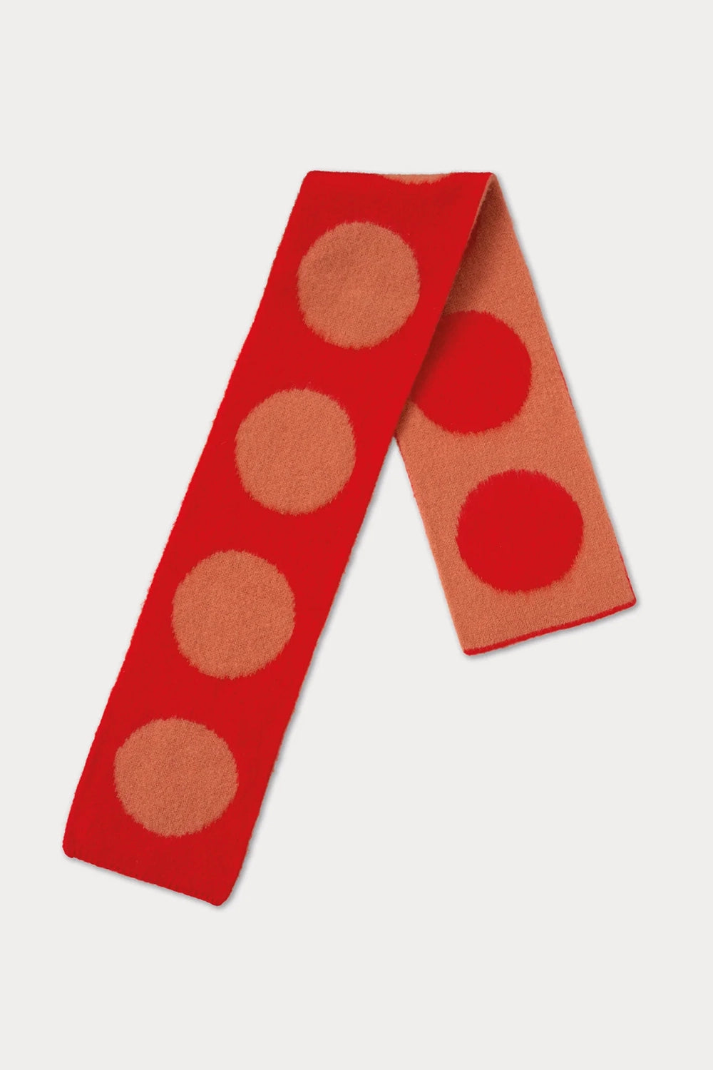 Small Brushed Spot Scarf - Poppy & Plaster
