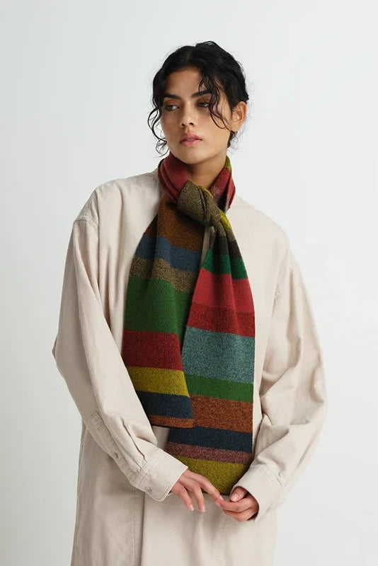 Small Tweed Scarf - Multicolour
