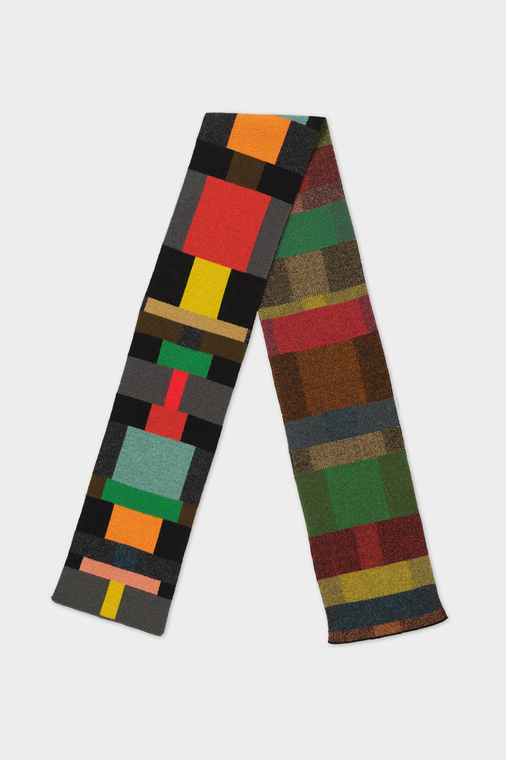 Small Colourblock Column Scarf - Multicolour