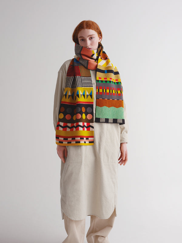 Large Geometric Scarf - Multicolour