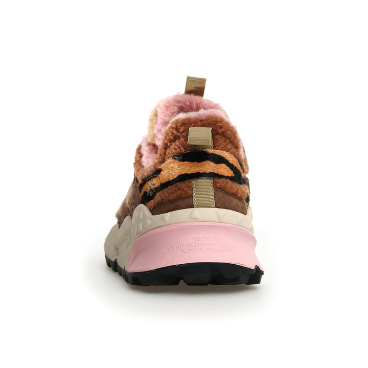 Kotetsu Woman Shearling/Suede Sneakers - Brown/Green