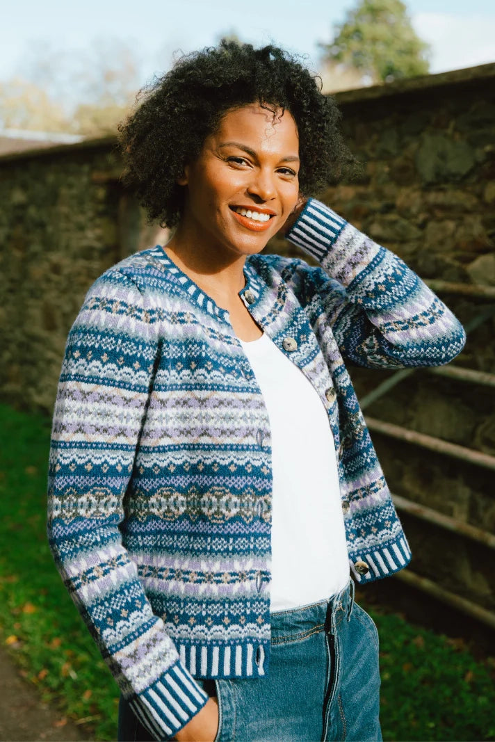 Kinross Cardigan - Sapphire