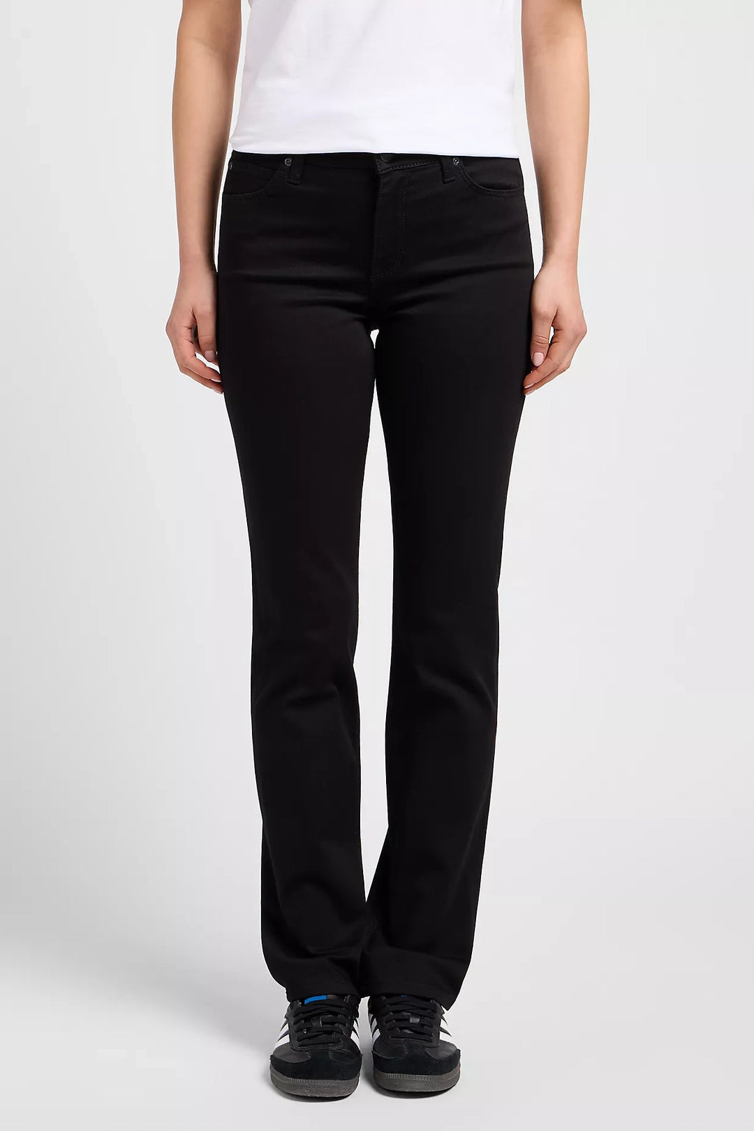 Marion Straight Jeans - Black Rinse - Frontiers Woman