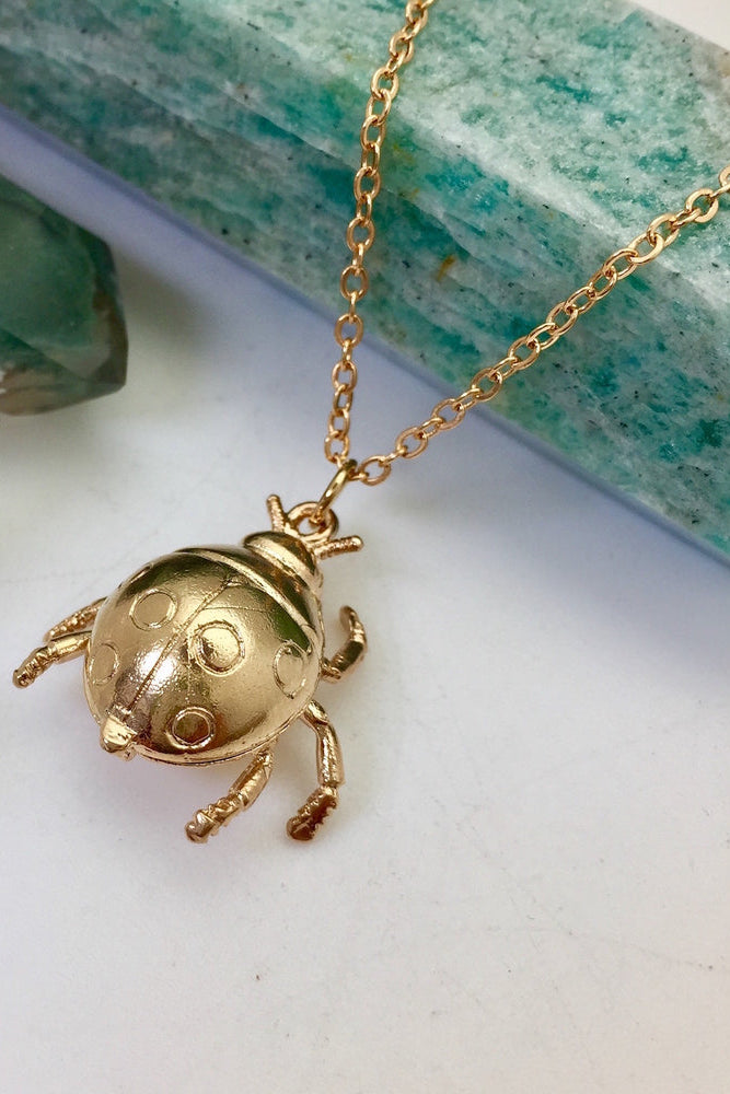 Large Ladybird Pendant Necklace