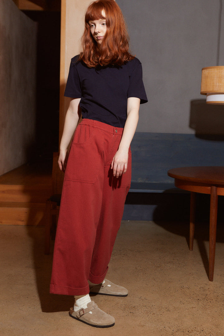 Lars Trouser Canvas - Paprika