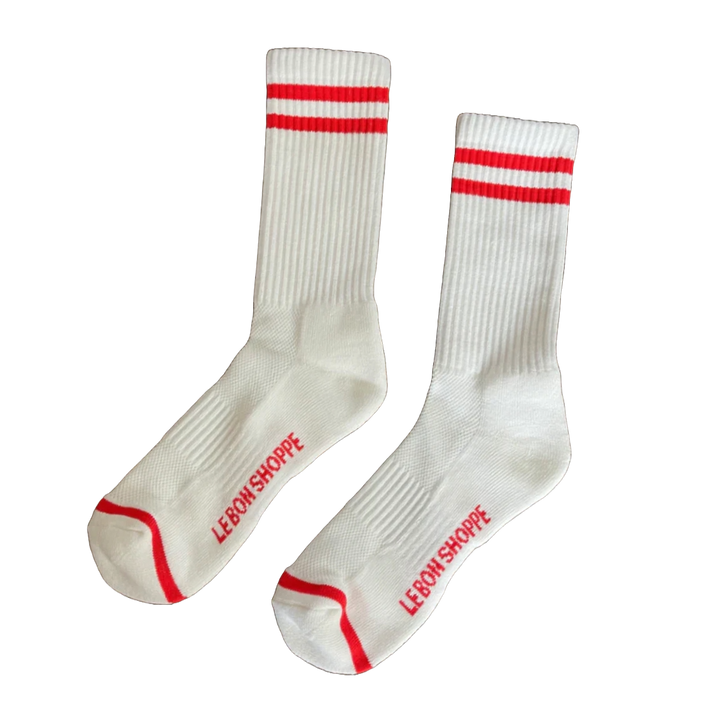 Boyfriend Socks - Clean White