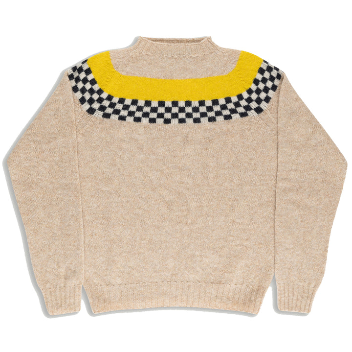Nova Fairisle Shetland Sweater - Oatmeal