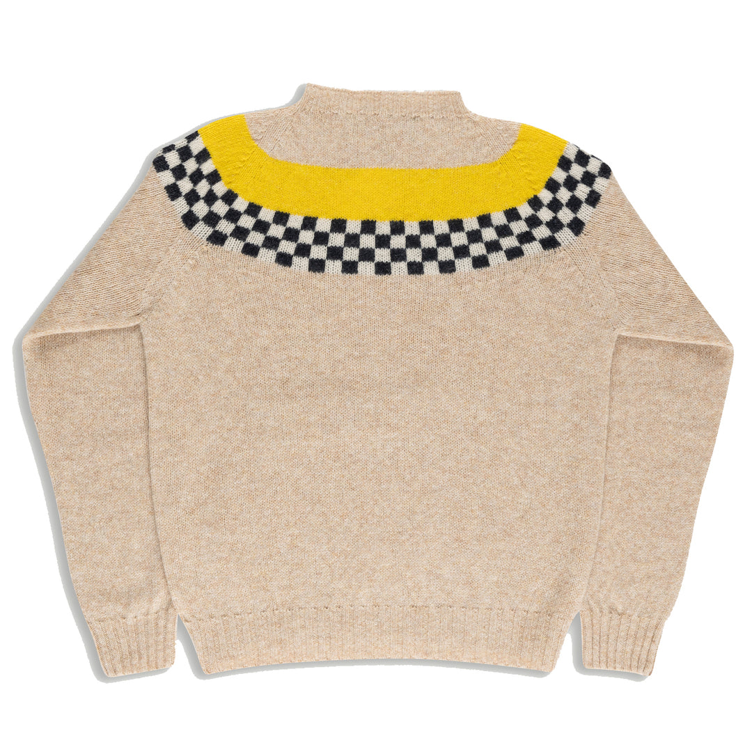 Nova Fairisle Shetland Sweater - Oatmeal