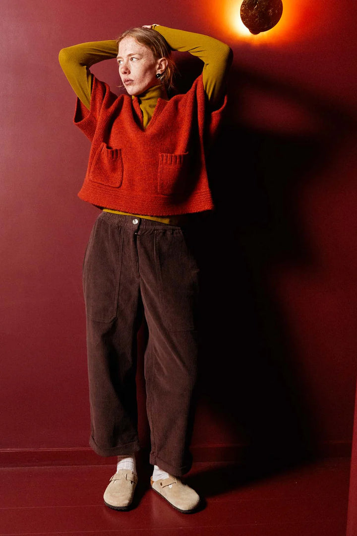 Beckett Crop Trousers - Umber