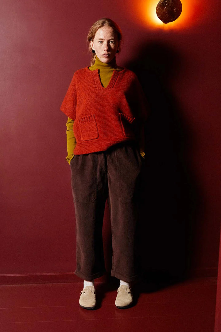 Beckett Crop Trousers - Umber