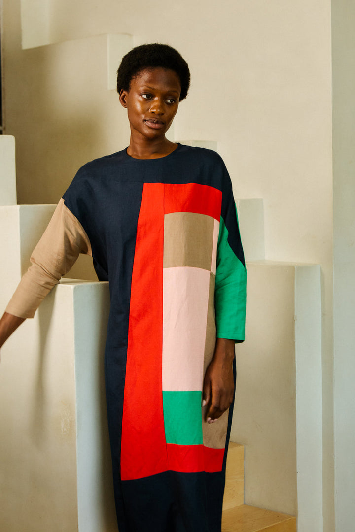 Aldon Dress - Rubik Patchwork
