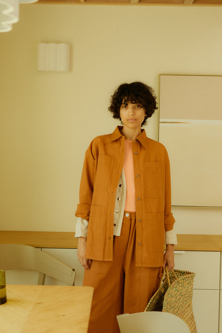 Wright Overshirt - Terracotta