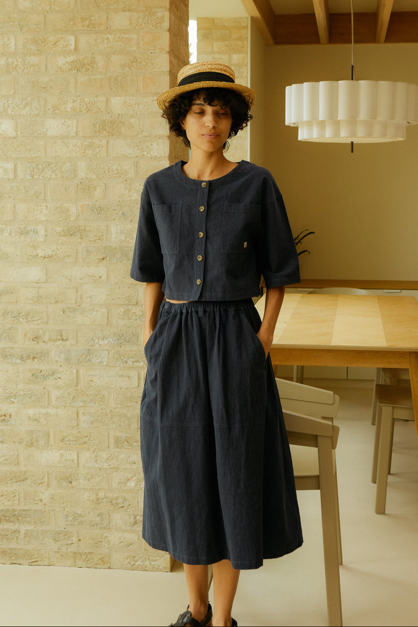Emile Skirt - Navy - Frontiers Woman