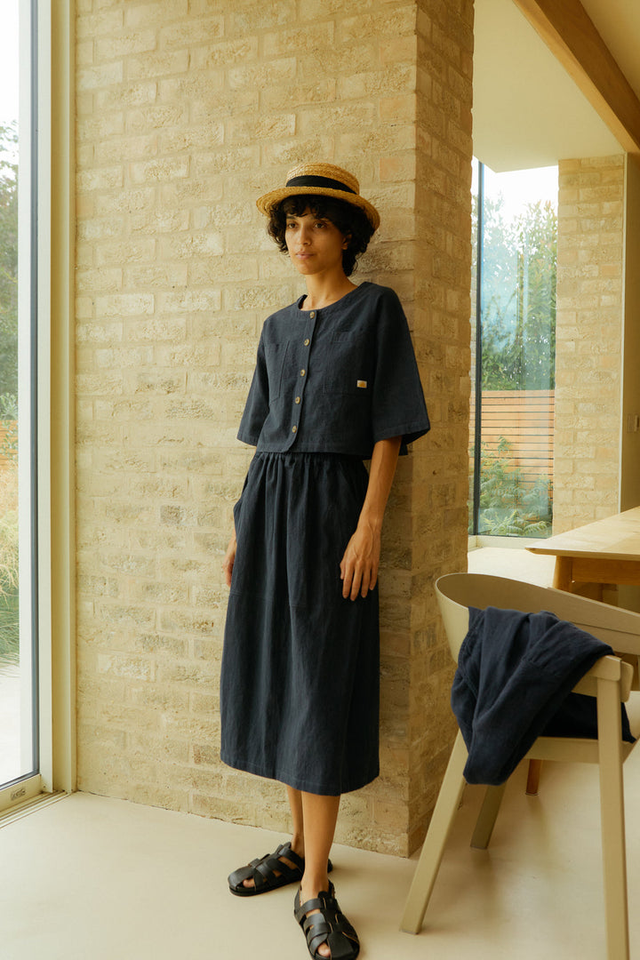 Beau Top - Navy - Frontiers Woman