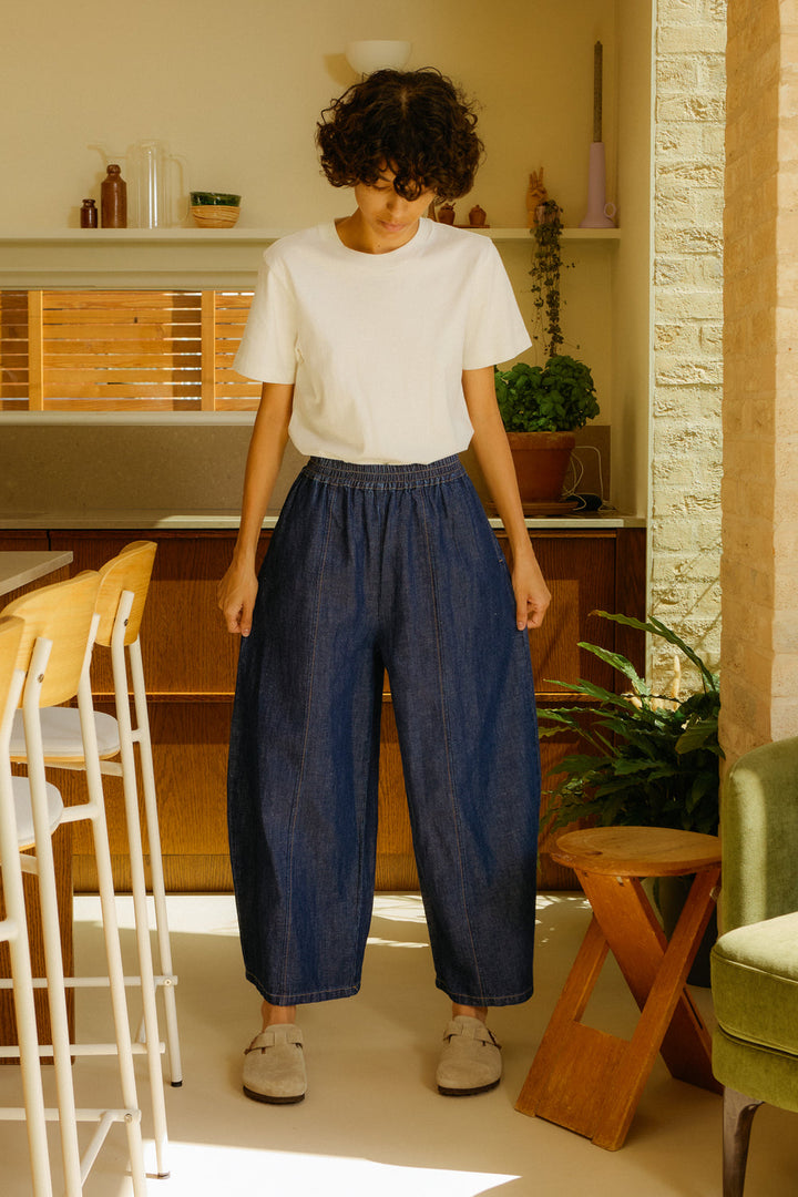 Grant Trouser - Denim Chambray