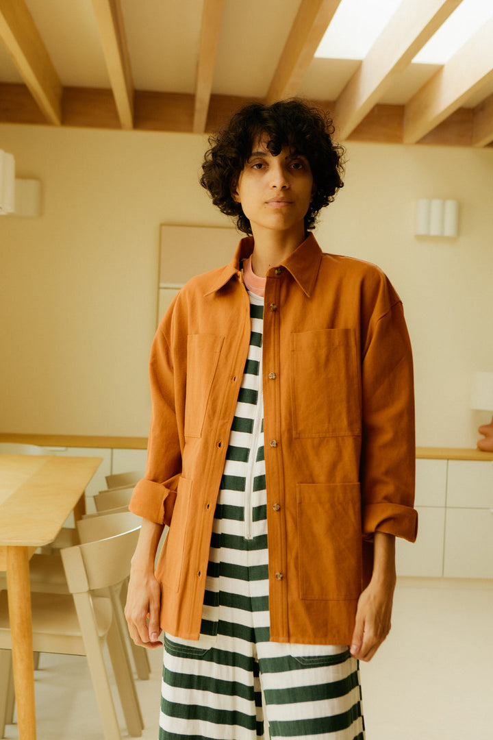 Wright Overshirt - Terracotta