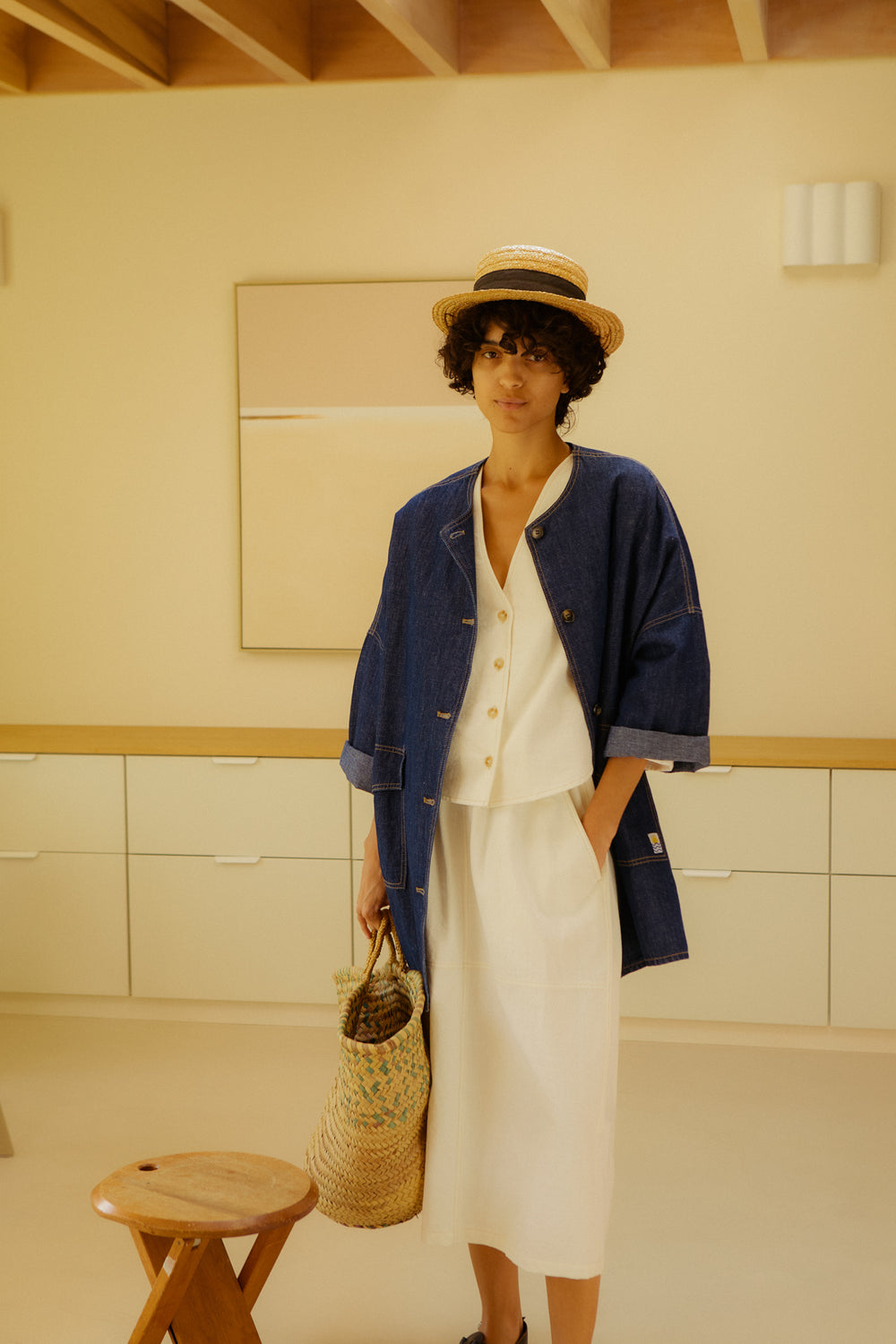 Lowe Jacket - Denim Chambray - Frontiers Woman