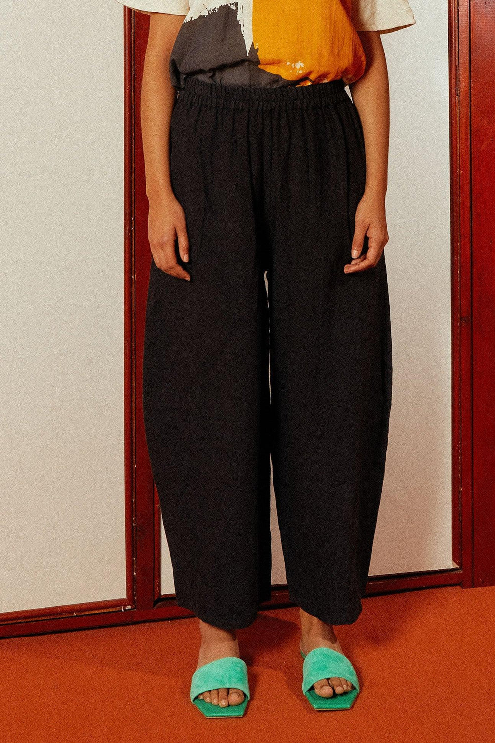 Basic Linen Trouser - Black