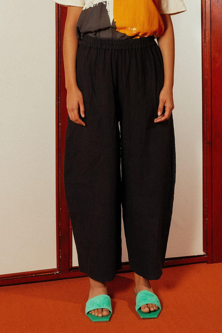 Basic Linen Trouser - Black