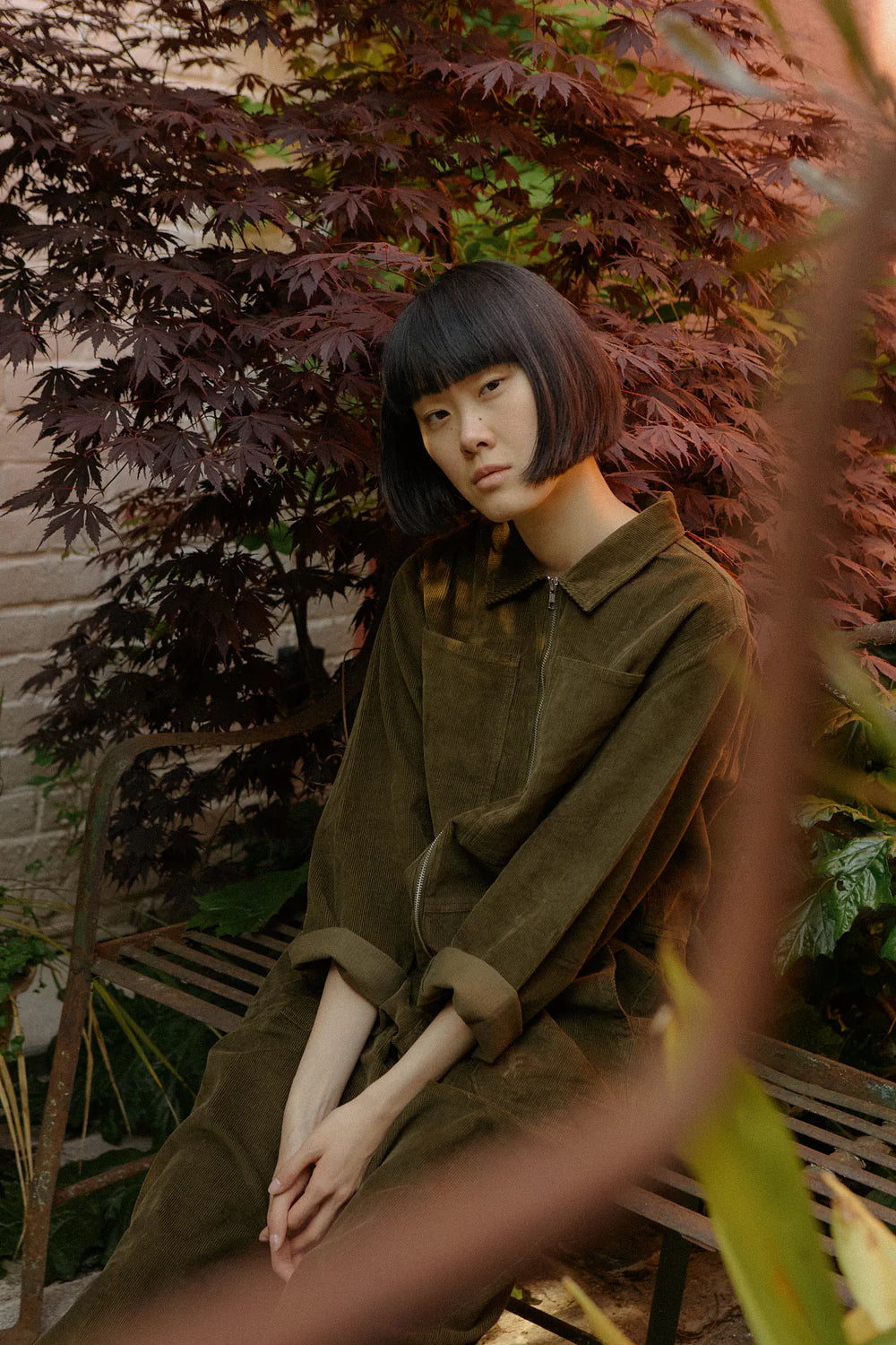 Dominic Boilersuit Corduroy - Dark Olive