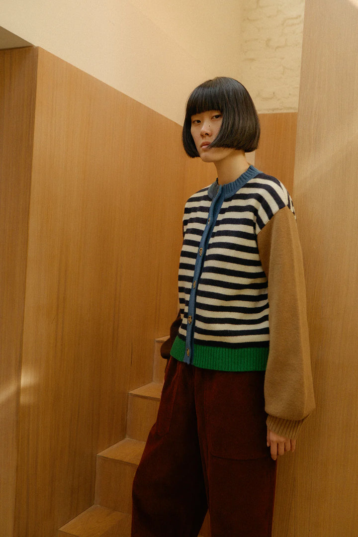 Eval Cardigan - Cornwall Stripe