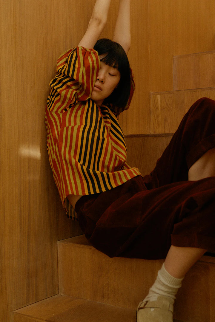 Beckett Crop Trousers - Oxblood