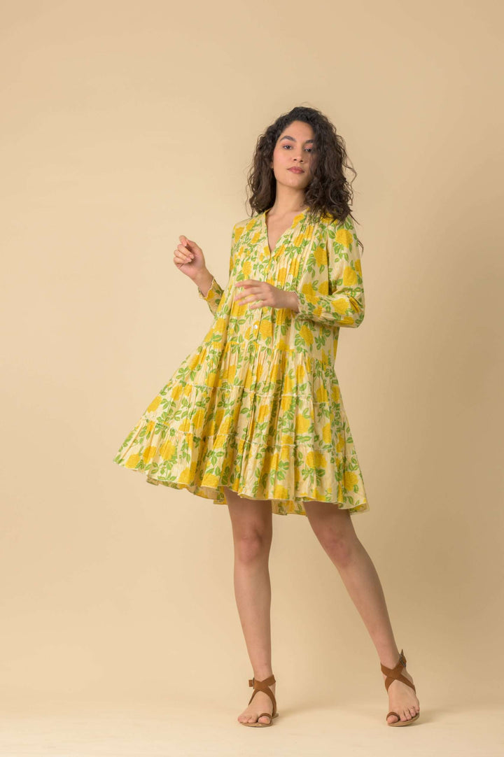 Lovejoy Dress - Rouge Yellow - Frontiers Woman
