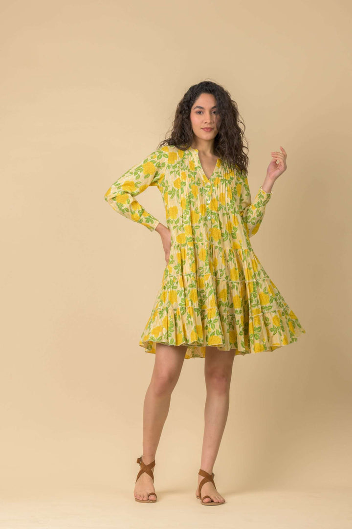 Lovejoy Dress - Rouge Yellow - Frontiers Woman