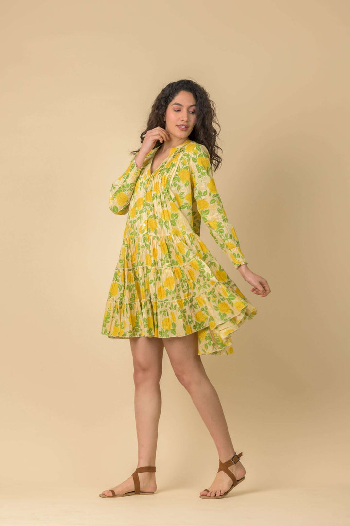 Lovejoy Dress - Rouge Yellow - Frontiers Woman