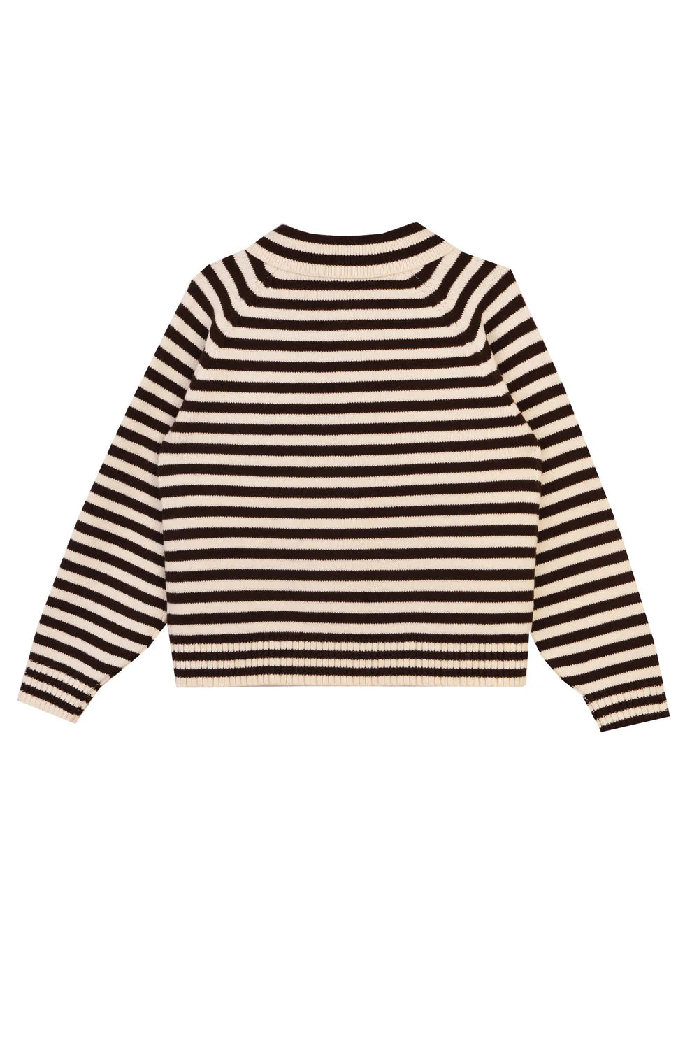 Lytton Cardigan - Espresso Stripe