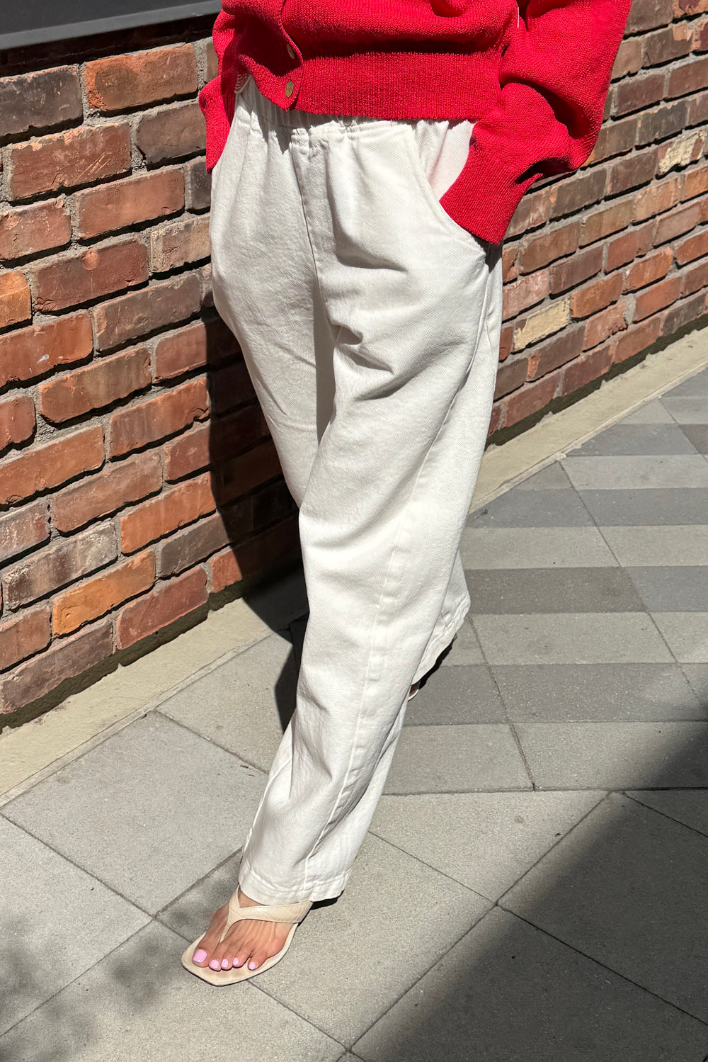 Long Arc Pant - Milk