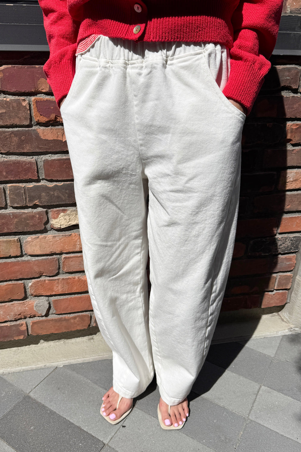 Long Arc Pant - Milk