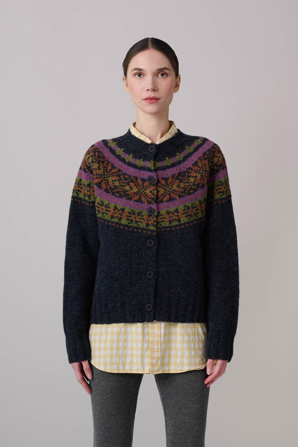 Magic Waves Cardigan - Charcoal