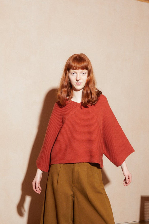Tori Knit Top - Paprika