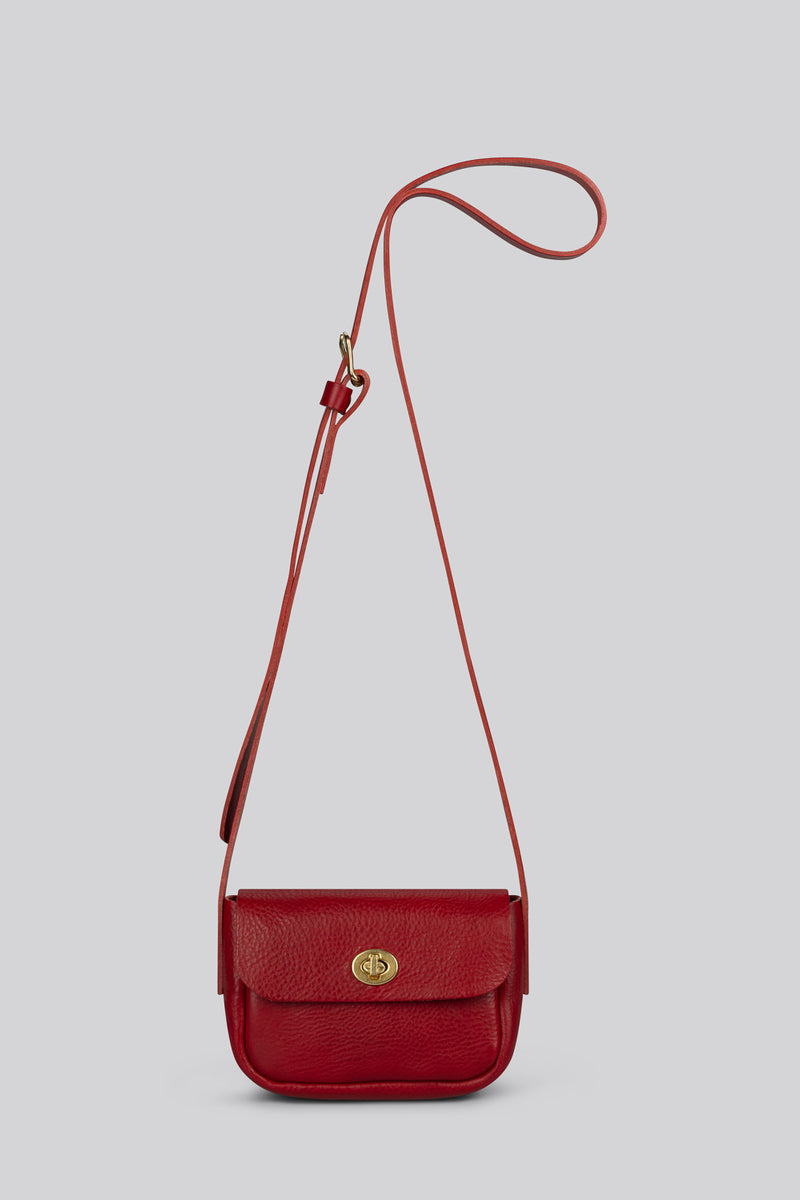 Betty Small Crossbody Bag -  Grainy Ruby