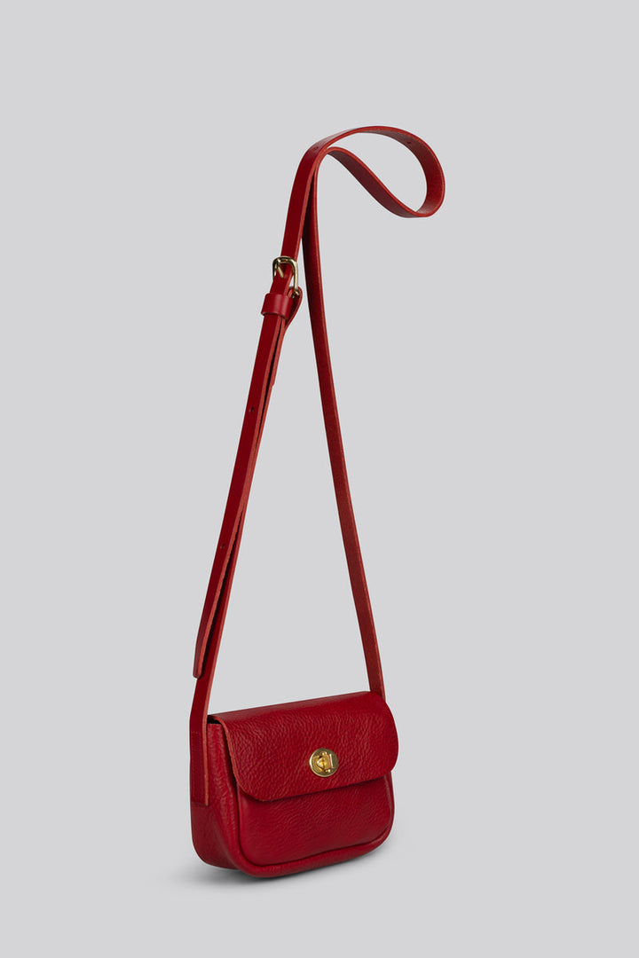 Betty Small Crossbody Bag -  Grainy Ruby