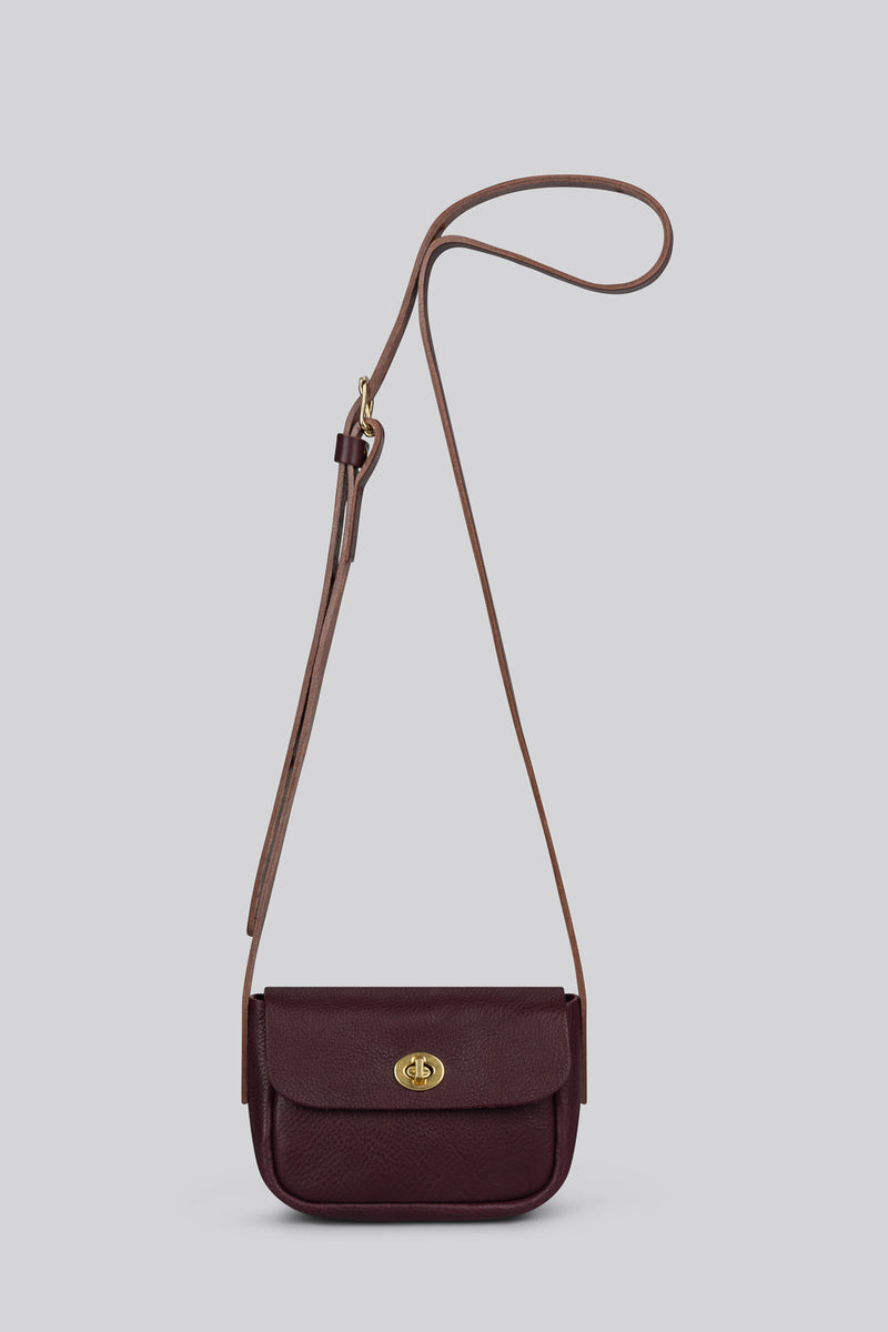 Betty Small Crossbody Bag -  Grainy Plum