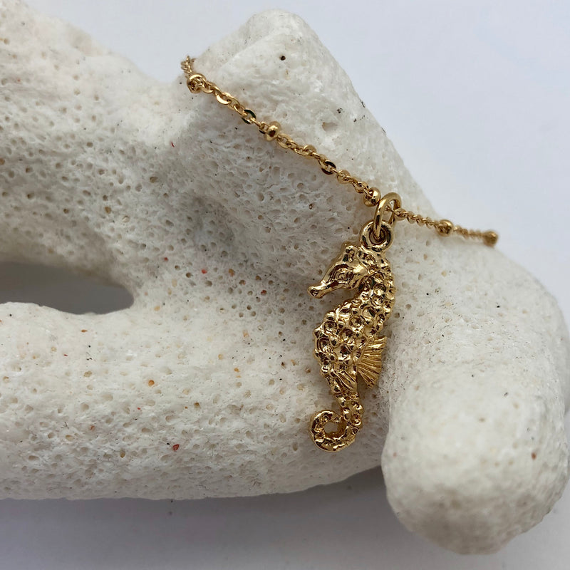 Mini Seahorse Charm Necklace