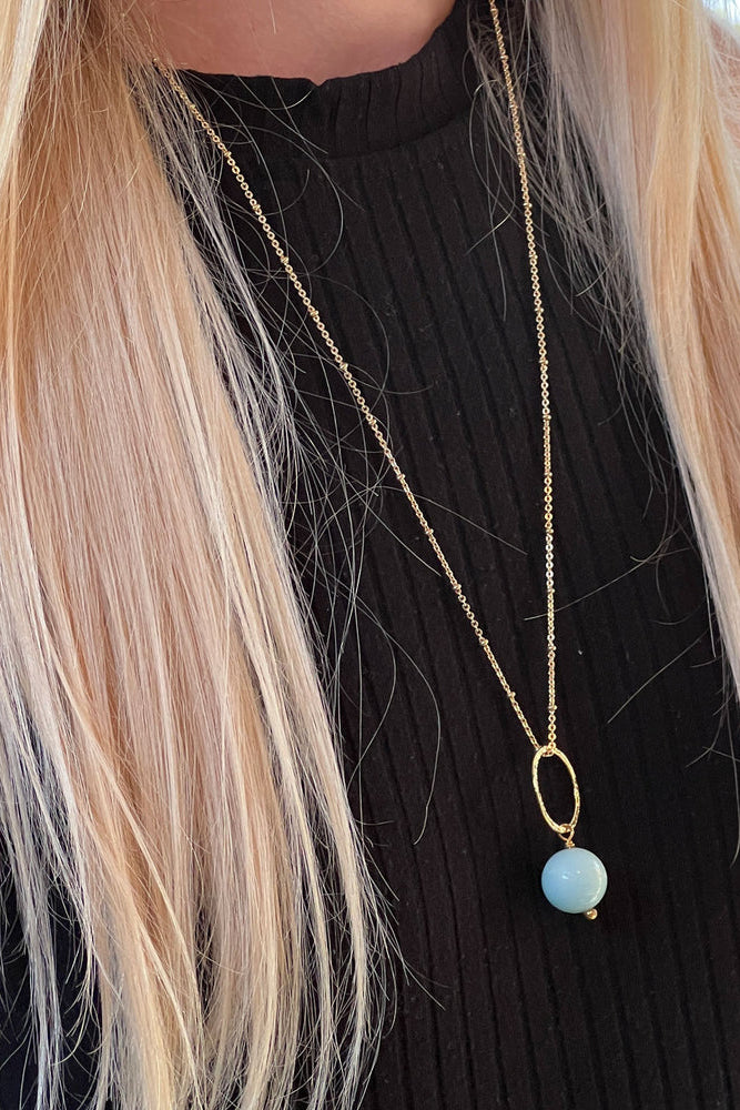 Margaret Amazonite Pendant Necklace