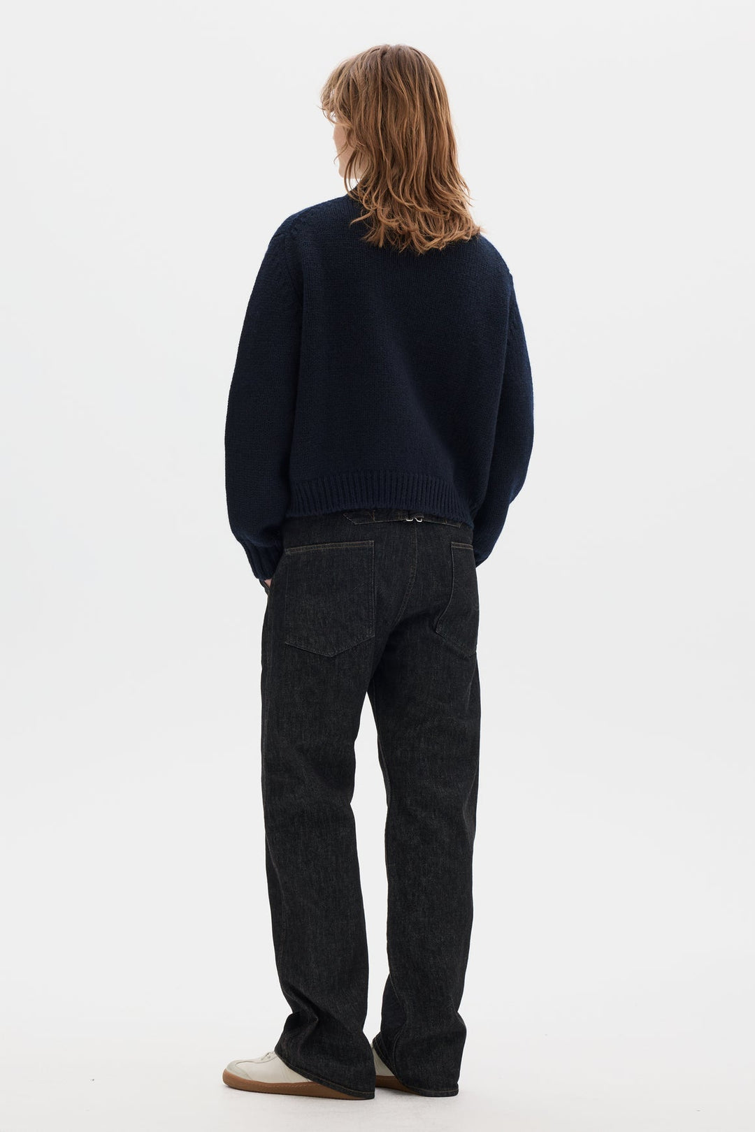 Wool Bomber Cardigan - Ink