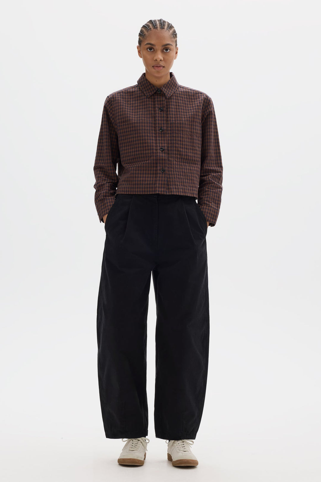 Double Pocket Shirt - Chestnut Gingham