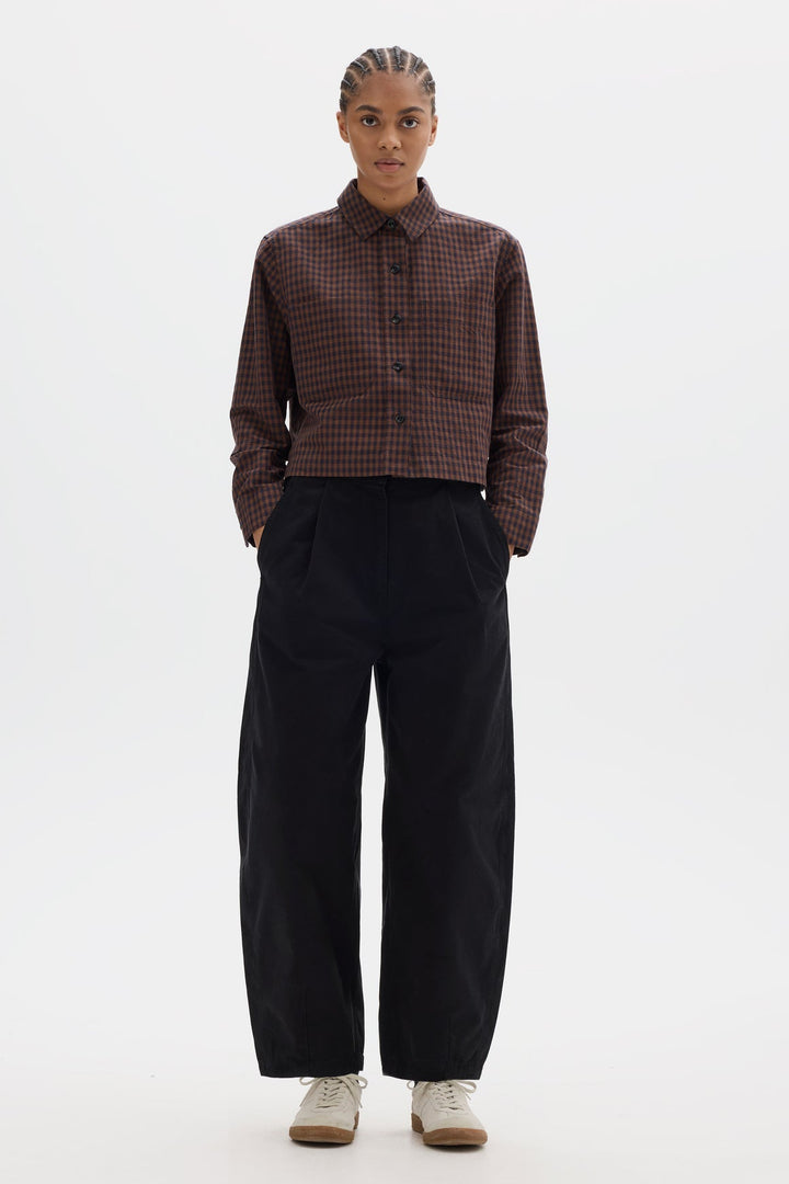Double Pocket Shirt - Chestnut Gingham