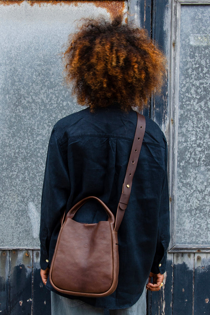 Otto Mini Bag + Cross Body Strap - Brown