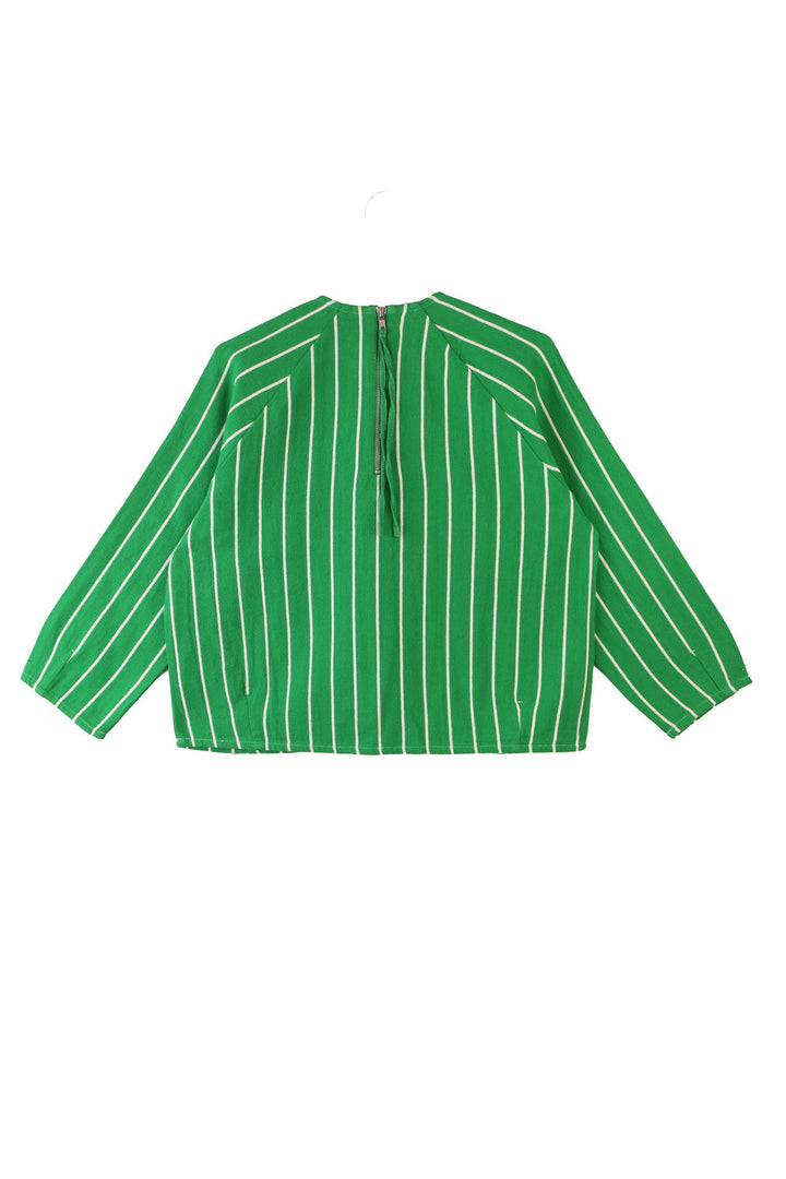 Oslo Top Stripe - Grass Stripe - Frontiers Woman