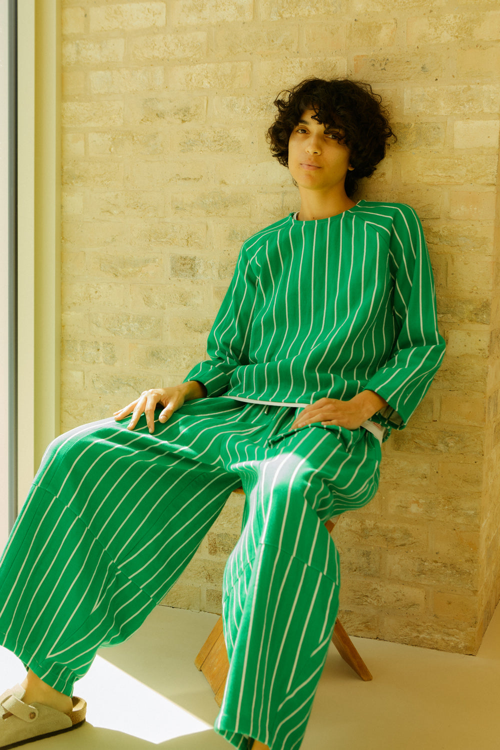Oslo Top Stripe - Grass Stripe - Frontiers Woman